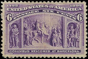 VEGAS - 1893 Columbian Expo 6c - Sc# 335 - MNG - Nice Centering!