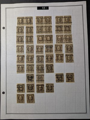 Very Nice Sizable USA Precancel Collection Starting 1922 Editions - 215 Photos!