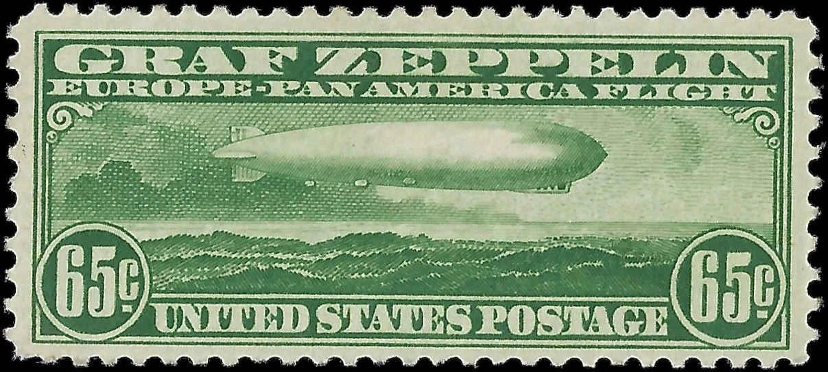 1930 USA - Scott C13 Air Post Graf Zeppelin - MLH, OG - Nice Centering! Fresh!