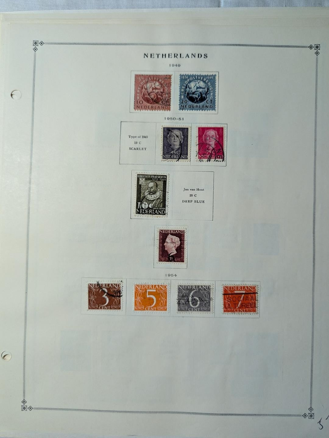 1940-67 Nice Well Filled Netherlands Collection on Scott Pages - 18 Photos