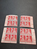 1968 Star Runway Airmail Plate Block Set of 4 Plate #29495 - Scott C72 MNH