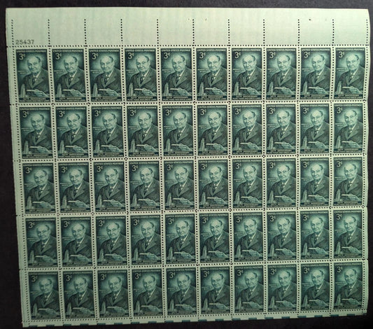 1956 USA 3c Food & Drug Sheet -Scott 1080 -MNH, Undisturbed OG - No Sig Flaws
