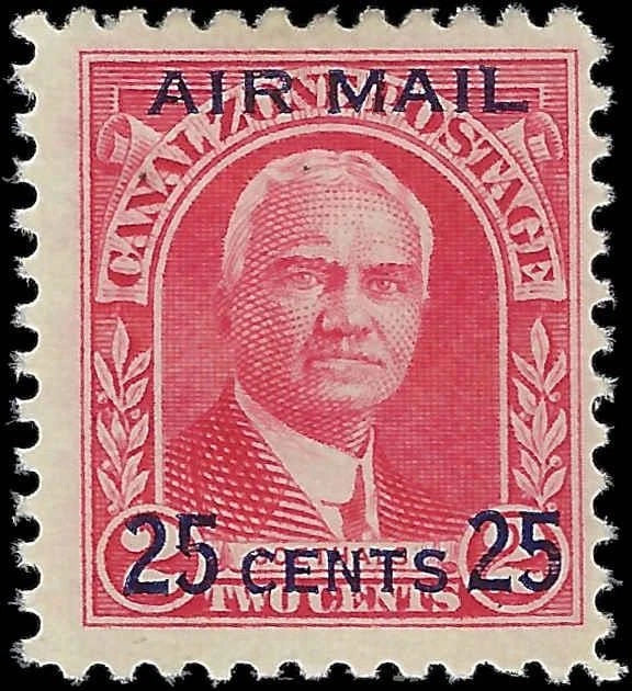 1929 USA Canal Zone Airmail Overprint Pair - Scott c3 - MH, OG - Fresh Color!