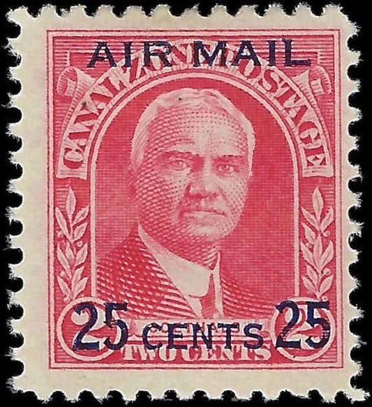 1929 USA Canal Zone Airmail Overprint Pair - Scott c3 - MH, OG - Fresh Color!