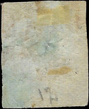 c1853 France 1c Used - Thin - Scott 12 - Cat= $62.50