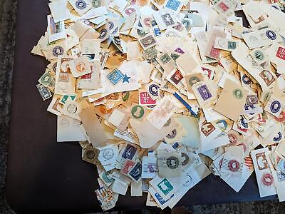 VEGAS - Unchecked Bag Mostly USA Postal Card/Stationary Cutouts - Mint & Used