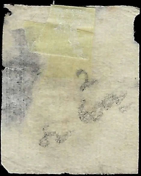 c1852 Parma Italy 10c Stamp - Scott 2 - Used? - Thin - Cat= $135