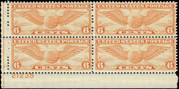 c1934 Scott C19 Airmail Plate Block - MH, OG - FN1922