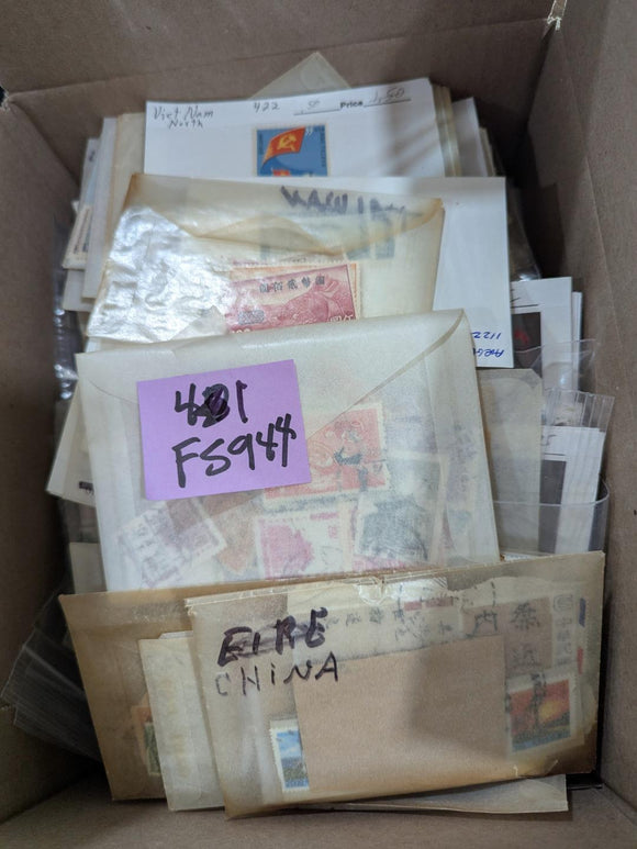 Quantity of Various Asia Stamps - M&U - Many Sets - See 91 Photos