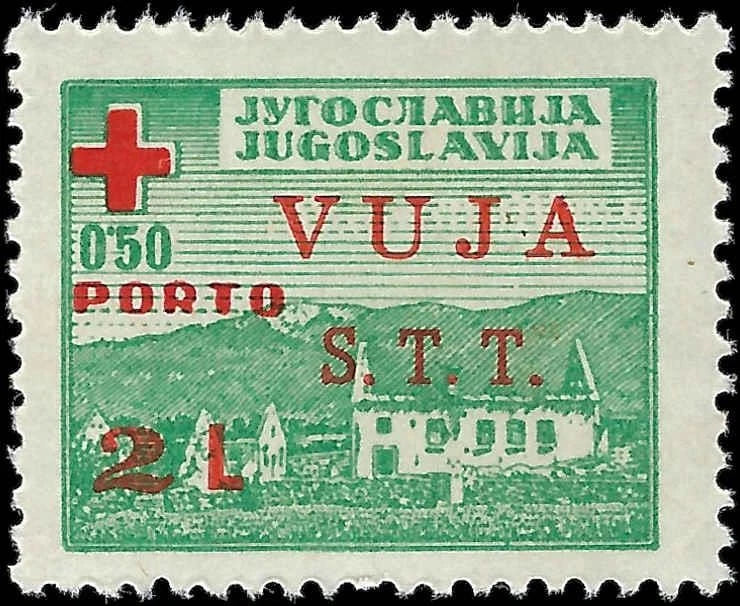 1948 Yugoslavia-Trieste Scott RAJ1 - MNH, Undisturbed Gum - Cat= $260!