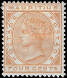 c1879 Mauritius - Sc# 60 (WM 1)- Mint, No Gum - Very Nice!