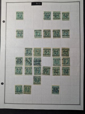 Very Nice Sizable USA Precancel Collection Starting 1922 Editions - 215 Photos!