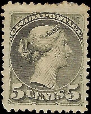 VEGAS - 1888 Canada Queen Victoria- 5c - Scott 42 - MH, OG