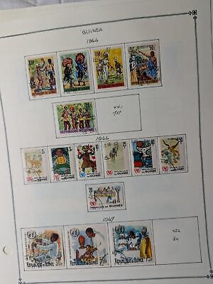 VEGAS - Guinea Stamps on Modified Scott Pages ~1959-81 & Back of Book -63 Photos