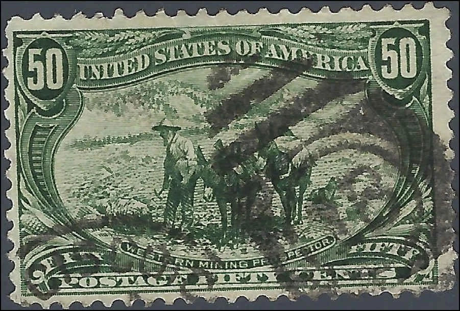 1898 USA - Scott 291 - 50c - Nice! - 4 Margins - Solid