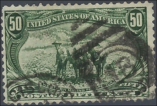 1898 USA - Scott 291 - 50c - Nice! - 4 Margins - Solid