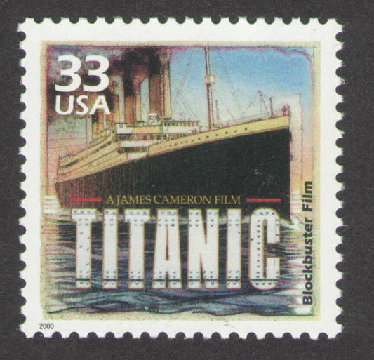 2000 Titanic Single 33c Postage Stamp, Scott 3191l, MNH, OG
