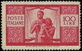 c1946 Italy 100l - Sc# 477 - MNH, OG - Slight Gum Disturbance- Cat= $160!
