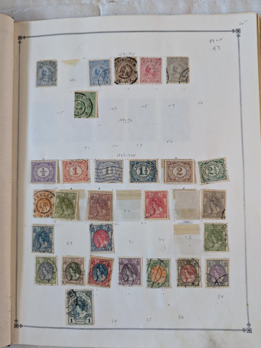 Netherlands Collection Early to ~1973 on Scott Pages - Mint & Used ~47 Photos