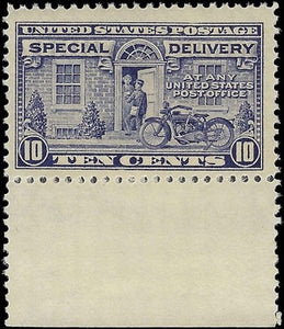 c1922 - #E12 Special Delivery 10c - MNH, OG (Perf 11x11) with Margin