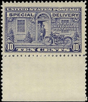c1922 - #E12 Special Delivery 10c - MNH, OG (Perf 11x11) with Margin