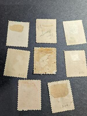 VEGAS - 1883-88 Scott 210-217 Used Grouping - Corner Flaw #217