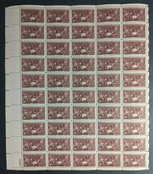 1947 USA The Doctor 3c Sheet -Scott 949 -MNH, Undisturbed OG - No Sig Flaws