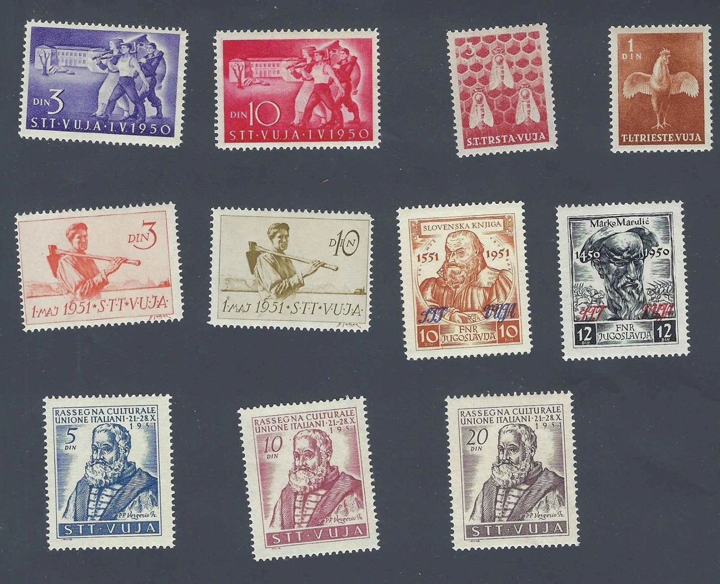 Yugoslavia-Trieste Zone B - Mostly MNH, Undisturbed Gum Misc Military Gov Issues