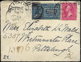 pre-1900 Special Delivery Cover Elizabeth De Wald, Pittsburg