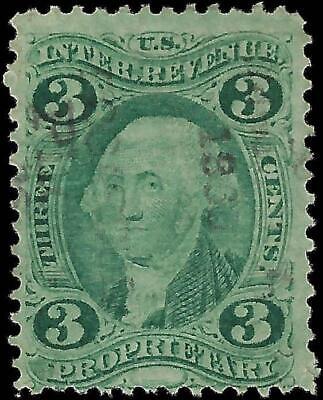 VEGAS - 1862-71 Revenue - Scott R18c - Light Cancel - Solid