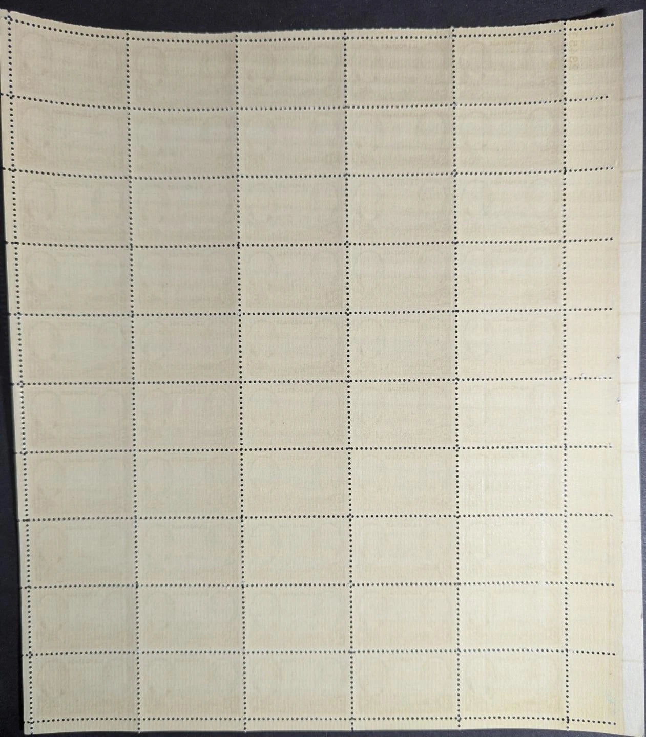 1946 USA Tennessee 3c Sheet -Scott 941 -MNH, Undisturbed OG -Only 1 Pulled Perf