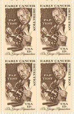 1978 Pap Test Block of 4 13c Postage Stamps, Scott 1754, MNH, OG