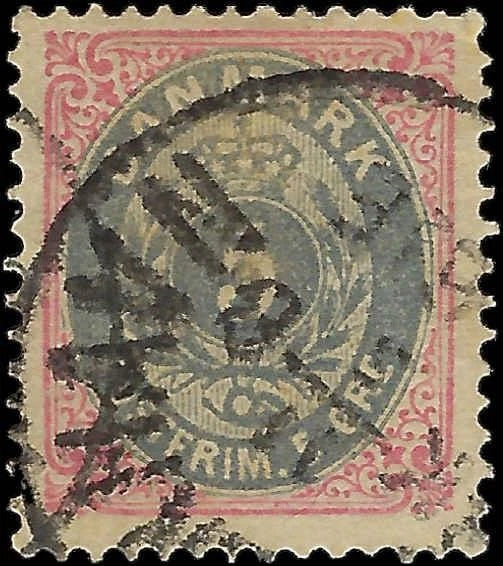 1879 Denmark 5o - Scott 27 - Used - As Shown - Nice
