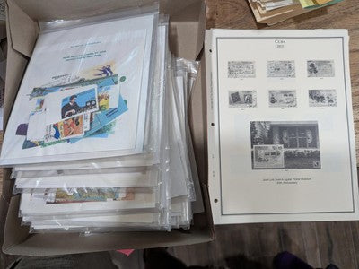 Box of Caribbean Year Sets & Pages Mostly Unopened From Estate! -15 Photos
