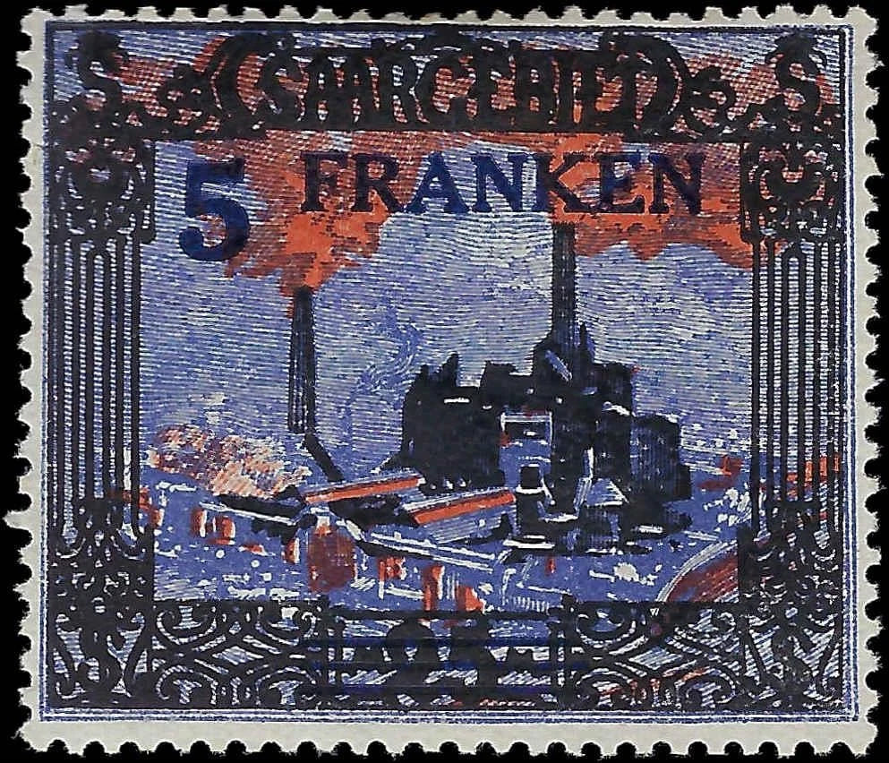 1921 Saar Sc# 83 - Mint Lightly Previously Hinged