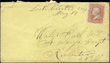 c1861 USA Civil War Era Easton, MO to St Mary's Hospital, Rochester -Nice Stamp!