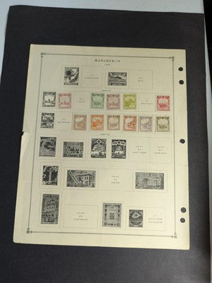 OLD Manchukuo on Scott Pages - Mint & Used - See 3 Photos