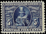 c1904 - #330 Jamestown Expo 5c - MH, OG - Solid