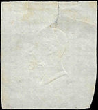1861 Two Sicilies, Italy 2g Stamp - Sc# 22 - 2 Tears Top