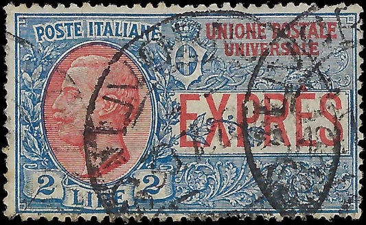 1908 Italy Express Mail - Scott E7 - Canceled - Solid - Cat= $160!