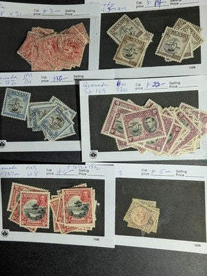 Quantity of Various British Colonial Stamps - M&U - Many Older - See 47 Photos