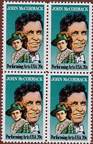1984 John McCormack Film Producer Block of 4 Postage Stamps, Sc#2090, MNH, OG