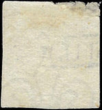 VEGAS - 1858 Naples Italy 2g Stamp - Sc# 3 - Used - Edge Thin - FV178