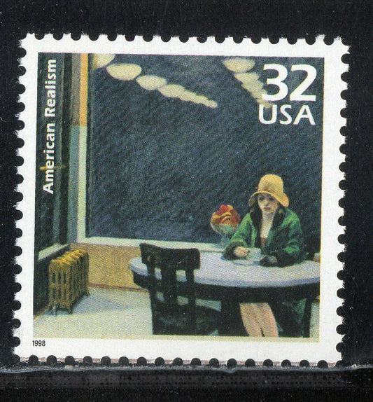 1998 The 1920s American Realism Single 33c Postage Stamp, Scott 3184n, MNH, OG