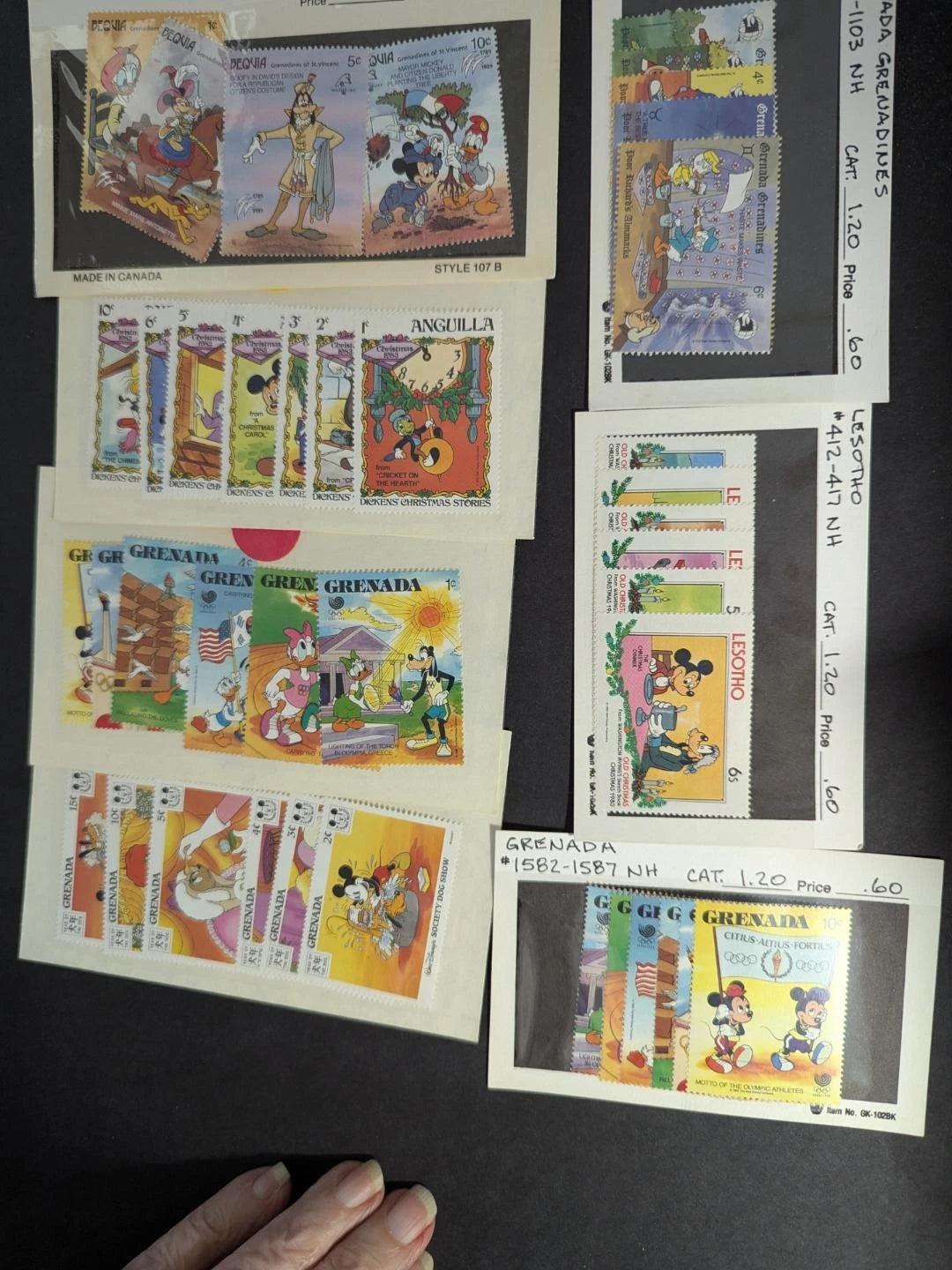 Huge Quantity of Disney Stamps! - Many Sets - Many Different -Sheets - 85 Photos