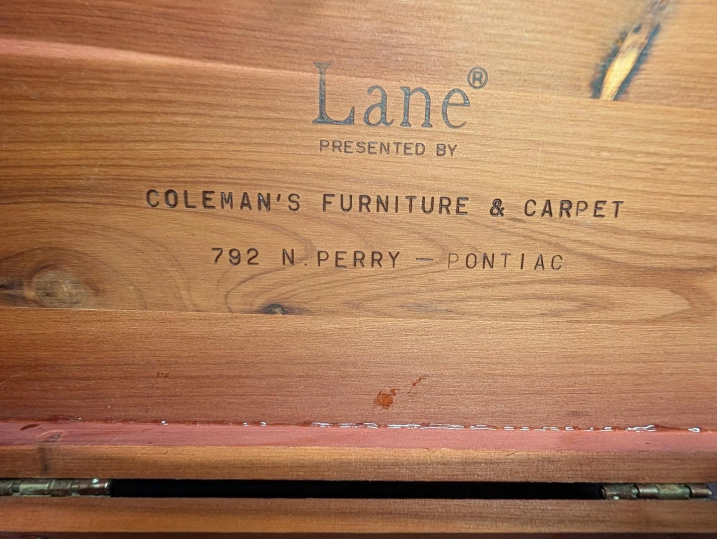 Attrractive Vintage Lane Cedar Dresser Jewelry Trinket Chest - Free Shipping -46