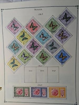 VEGAS - Guinea Stamps on Modified Scott Pages ~1959-81 & Back of Book -63 Photos