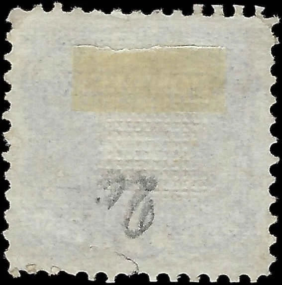 1869 USA - Scott 114 3c - Xtra-Fine (XF) - Small Tear at Bottom