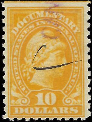 VEGAS - 1928 Revenue $10 - Scott R259 - Solid - No Cut