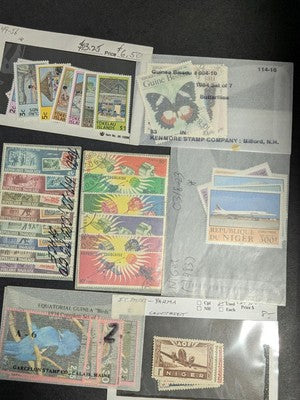 Box of Misc Africa Stamps in Glassines Unopened From Estate! -104 Photos